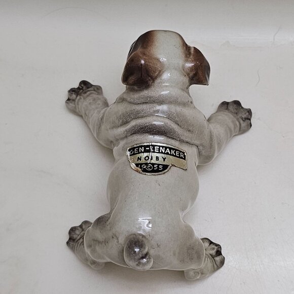 Vintage Hagen Renaker DW Nobby English Bulldog Puppy Dog Figurine - Picture 6 of 8
